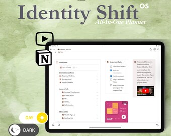 Alles in einer Identitätsänderungs os Notion Template
