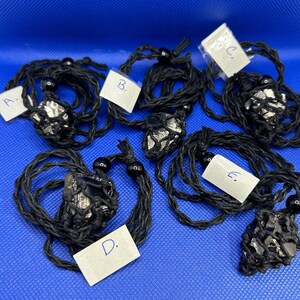 Elite shungite macrame necklace