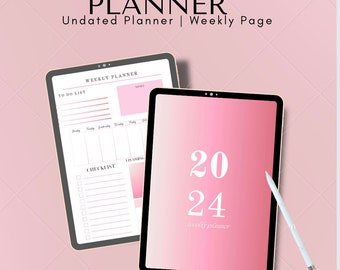 2024 Weekly planner