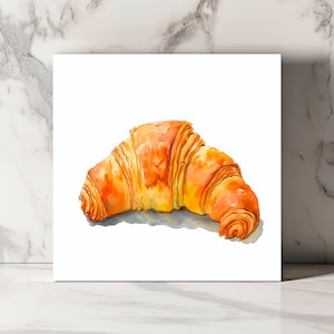 Carte de Vœux Artisanale avec Motif Croissant
