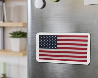 American flag in color Die-Cut Magnets, gift for him or her, refrigerator magnet