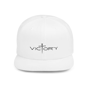 Victory Jesus Cross Embroidered Snapback Hat: Christian Faith