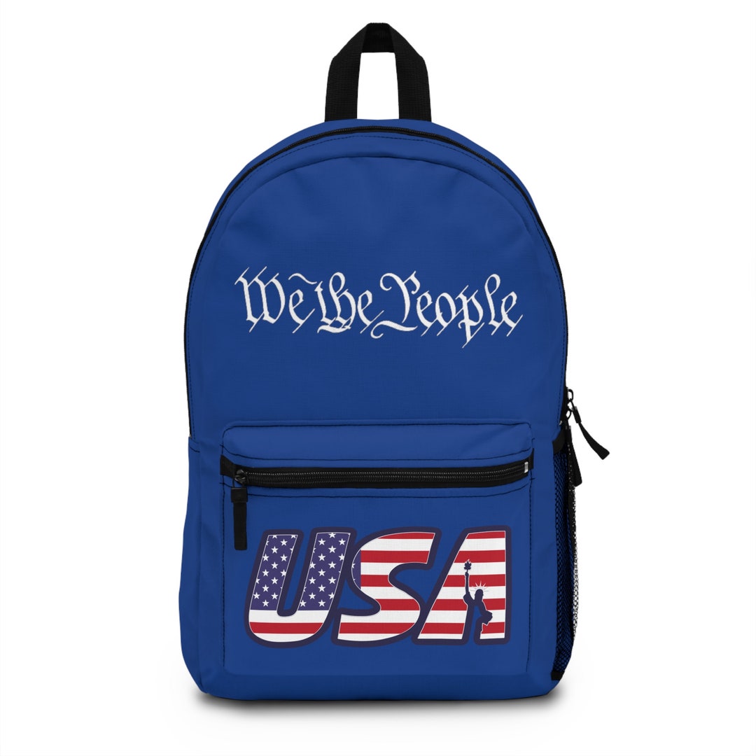 We the People American Flag Backpack Proud American Backpack USA Flag Backpack Patriot American