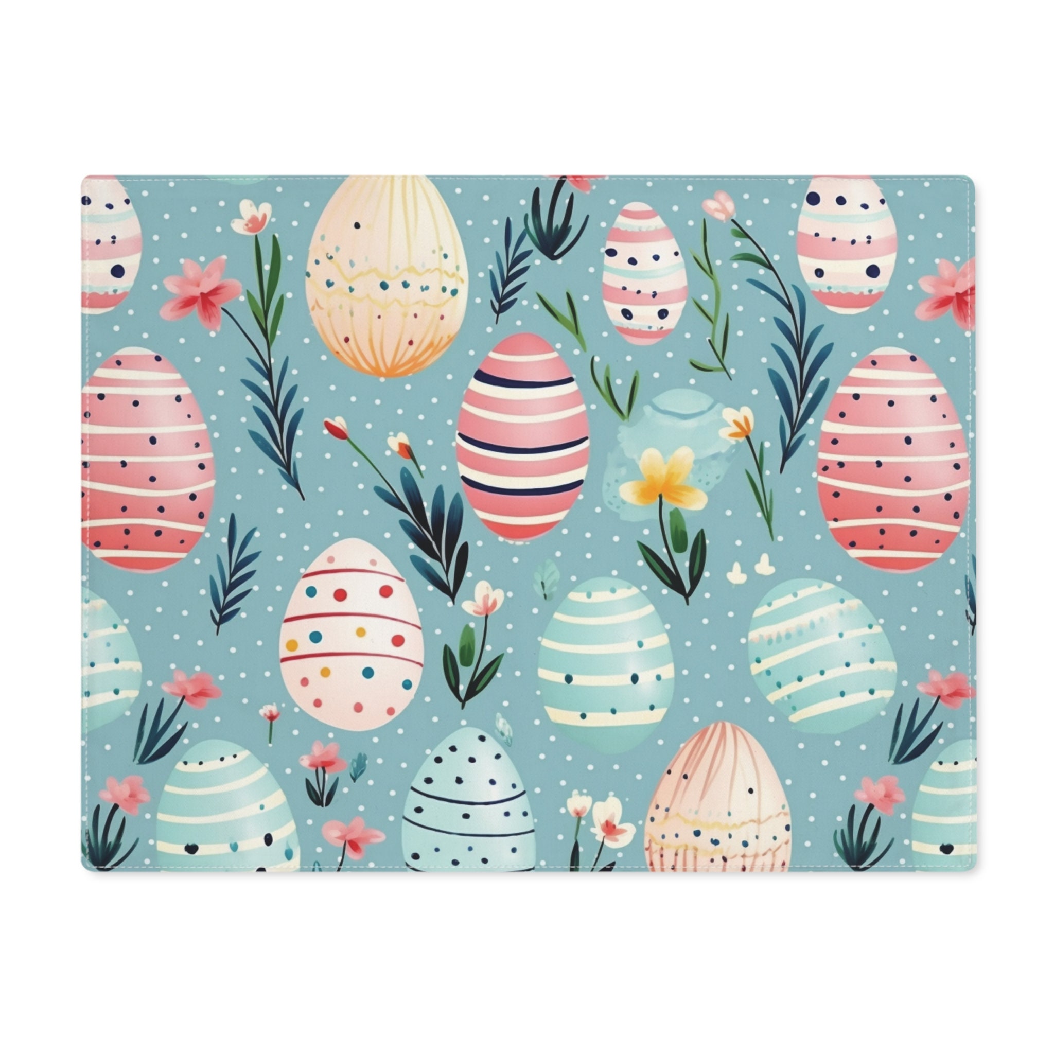 Easter Eggs Placemats, Spring Colorful Placemats, Easter Floral, Home