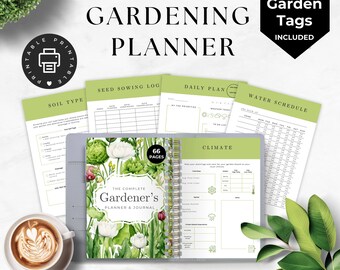 Gardening Planner Printable, Garden Journal and Log, Vegetable Garden, Harvest Planner, Plant Records, Homestead Gift, Seed log