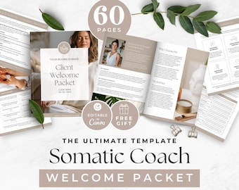 Somatic Coach Welcome Packet, Editable Client Onboarding Template, Nervous System Coaching Forms, Wellness New Client Service Kit, Mind Body