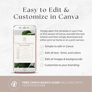 Somatic Therapy Instagram Templates, Editable Mental Health Social Media Content, Holistic Wellness Marketing Kit, Nervous System Regulation image 8