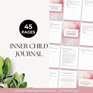 Inner Child Journal Prompts, Inner Child Healing, Spiritual Journal, Shadow Work, Who Am I Workbook, Therapy and Anxiety Tools