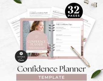 Selbstvertrauen Planer Vorlage, Life Coach Blei Magnet, Therapie-Tools für persönliches Wachstum, Selbstwertgefühl Programm Ressourcen, Wellness Arbeitsbuch