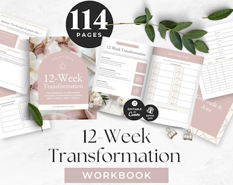 Life Coach Workbook Template, Personal Growth Weekly Worksheets, Self Discovery Journal, Goal Setting Client Tools, Professional Development