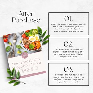 Hormone Health Foods Checklist, Menopause Coach Lead Magnet, Women's Wellness Resource, Hormone Balancing Handout, Perimenopause Guide image 8