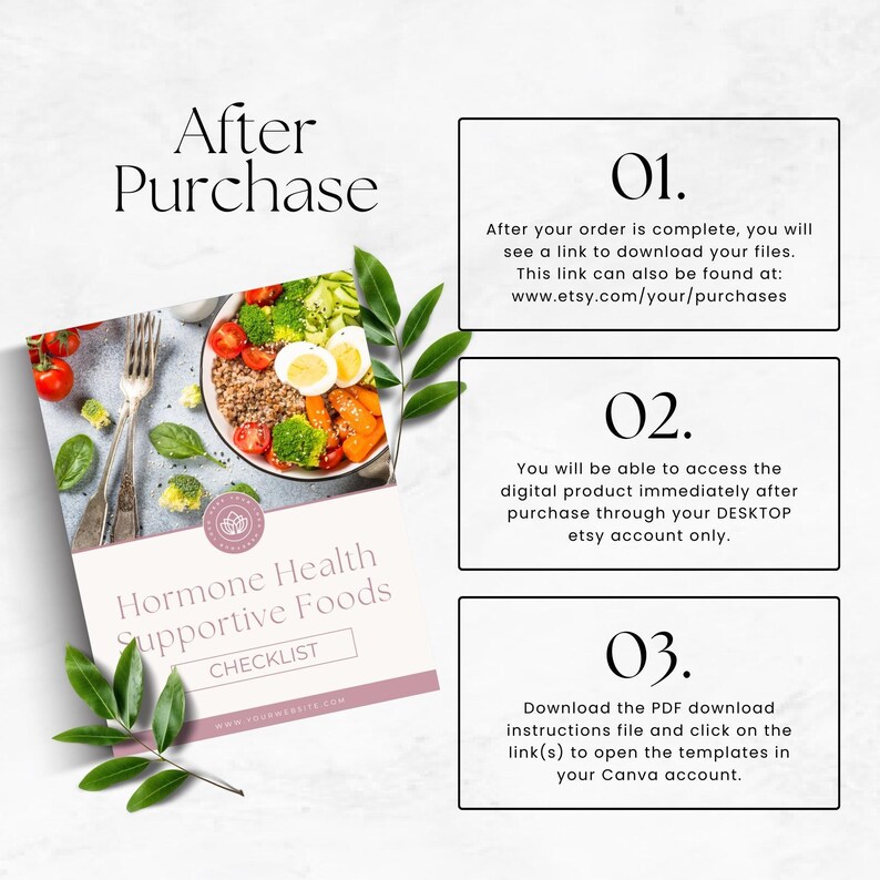 Hormone Health Foods Checklist, Menopause Coach Lead Magnet, Women's Wellness Resource, Hormone Balancing Handout, Perimenopause Guide image 8