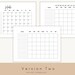 Blank Monthly Calendar Templates, Monthly Calendar, Monthly Notes ...