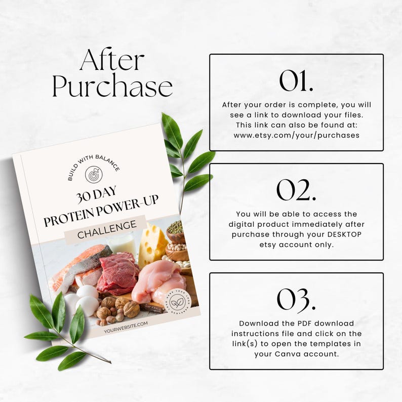 30 Day Protein Challenge, Health Coach Lead Magnet, Nutrition Coaching Ebook, Daily Protein Tracker, Mindful Eating Tips, Client Resource image 10