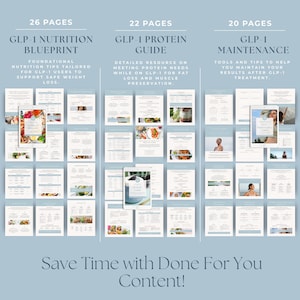 GLP1 Editable Canva Template Bundle, Health Coach Program Resources, Medical Weight Loss eBook, Semaglutide and Tirzepatide Client Tools image 5