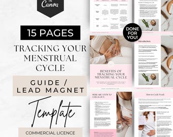 Cycle Syncing Ebook, Health Coach Program Template, Holistic Health Lead Magnet, Menstrual Client Guide, Done For You, Hormone Health