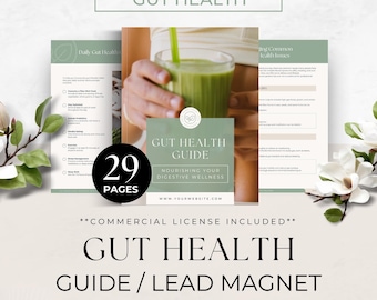 Gut Health Content, Health Coaching Program Template, Nutrition Coach Client Handout, Nutritionist Resource, Done For You Guide, Health book