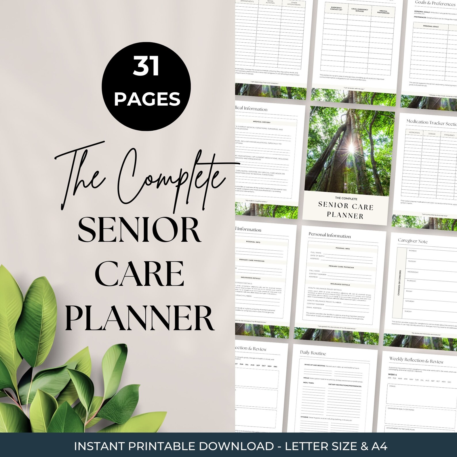 Elderly Care Checklist, Caregiving Checklist, Caregiver Task List ...