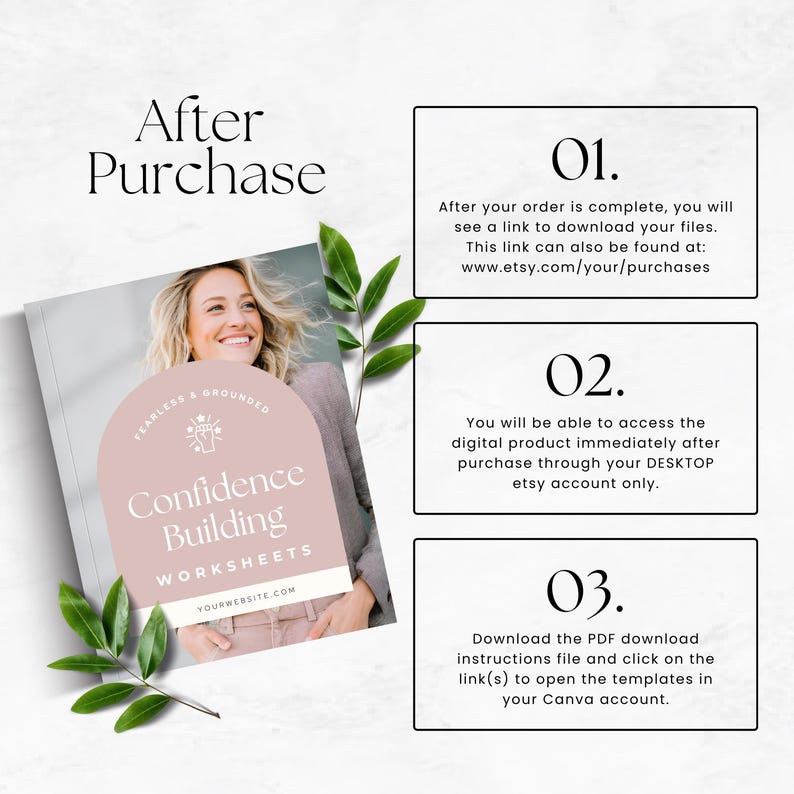Confidence Building Worksheets Template, Life Coach Lead Magnet ...