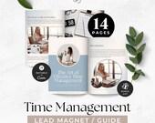 Time Management eBook Template, Life Coach Lead Magnet, Goal Setting Guide, Personal Development Client Handout, Business Cach Resource