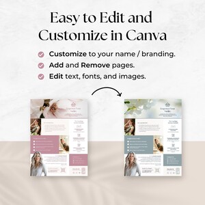 Menopause Coach Flyer, Editable Women's Wellness Business Template, Hormone Health Marketing, Midlife Promotion, Client Brochure, Pamphlet image 5
