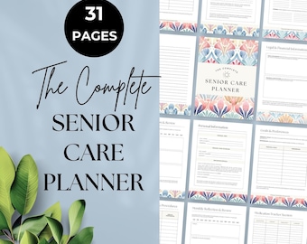 Elderly Care Planner, Caregiving Checklist, Caregiver Task List, Senior Care Planner, Senior and Elderly Care Task List, Caregiver Log