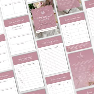 Menopause Journal Template, Womens Wellness Program Resource, Hormone Health Coach Lead Magnet, Editable Template, Perimenopause Tracker immagine 5