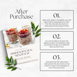 Editable Perimenopause & Menopause Recipe Book Template, Hormone-Balancing Recipes for Women, Health Coaches and Nutritionists, Template image 9