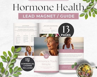 Hormone Health Lead Magnet, Menopause Balance Strategies Guide, Women's Wellness Program Resource, Perimenopause Self Care, Done For You