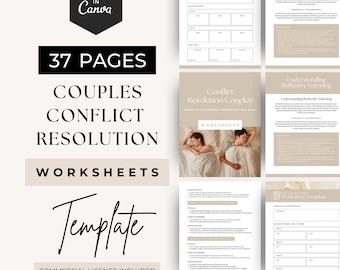 Building Trust Worksheets, Trust Therapy Workbook, Couples Therapy Tools, Relationship Counseling, PLR Resource, Emotional Healing Toolkit