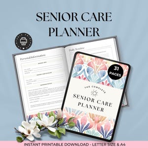 Elderly Care Planner, Caregiving Checklist, Caregiver Task List, Senior Care Planner, Senior and Elderly Care Task List, Caregiver Log image 2