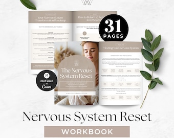Nervous System Reset Workbook, Somatic Coaching Journal, Therapy Client Guide, Holistic Wellness Lead Magnet, Mind Body Regulation Tools