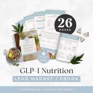 GLP1 Meal Planning Template, Health Coach Nutrition Lead Magnet, Medical Weight Loss eBook, Semaglutide and Tirzepatide Program Resource image 10