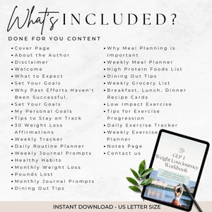 GLP-1 Four Week Weight Loss Workbook - Client Resource
Canva Editable Template
Commercial license included
100 Pages