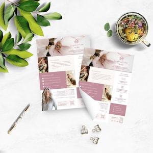 Menopause Coach Flyer, Editable Women's Wellness Business Template, Hormone Health Marketing, Midlife Promotion, Client Brochure, Pamphlet image 6