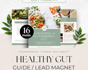 Gut Health Content, Healthy Gut for Microbiome, Nutrition Coaching Program Template, Health Coach Resource, Wellness Handout, Client Guide
