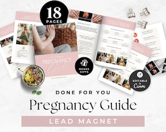Pregnancy Guide for New Mom, Doula Client Resource Guide, Maternity eBook, Midwife Practice Tool, Expecting Parent, Health Coach Lead Magnet