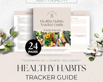 Healthy Habits Tracker, Health Coaching Program Template, Nutrition Coach Client Guide, Wellness Resource, Done For You Lead Magnet