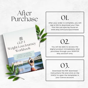 GLP1 Weight Loss Journal for Coaches, Nutrition & Fitness Tracker, GLP1 Wellness Planner and Tracker, Health Coaching Tool, Client Resource image 9