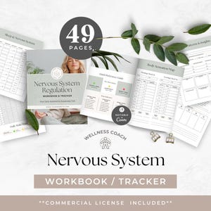 Nervous System Regulation Tracker, Somatic Coaching Workbook, Holistic Wellness Lead Magnet, Mind Body Tool, Emotional Healing Resource