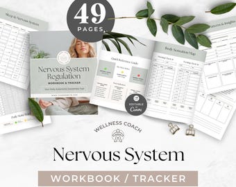 Nervous System Regulation Tracker, Somatic Coaching Workbook, Holistic Wellness Lead Magnet, Mind Body Tool, Emotional Healing Resource