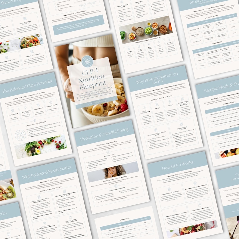 GLP1 Meal Planning Template, Health Coach Nutrition Lead Magnet, Medical Weight Loss eBook, Semaglutide and Tirzepatide Program Resource image 5