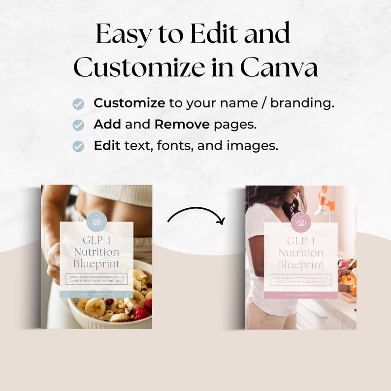 GLP1 Meal Planning Template, Health Coach Nutrition Lead Magnet, Medical Weight Loss eBook, Semaglutide and Tirzepatide Program Resource image 6
