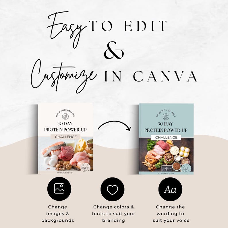 30 Day Protein Challenge, Health Coach Lead Magnet, Nutrition Coaching Ebook, Daily Protein Tracker, Mindful Eating Tips, Client Resource image 7