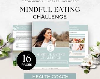 Health Coach Lead Magnet, Nutrition Coaching Ebook, Mindful Eating Guide for Clients, Healthy Eating Course Resource, Handout, Done For You