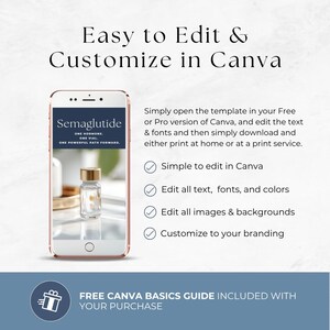 GLP1 Social Media Templates, Tirzepatide & Semaglutide Marketing, Medical Weight Loss Instagram Kit, Editable Canva Posts, Med Spa Clinic Ad image 8