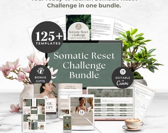 Somatic Reset Challenge Bundle, Holistic Coach Social Media Kit, Wellness Practitioner Client Engagement, Nervous System Regulation, Promo