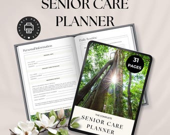 Elderly Care Checklist, Caregiving Checklist, Caregiver Task List, Senior Care Planner, Senior and Elderly Care Task List, Caregiver Log