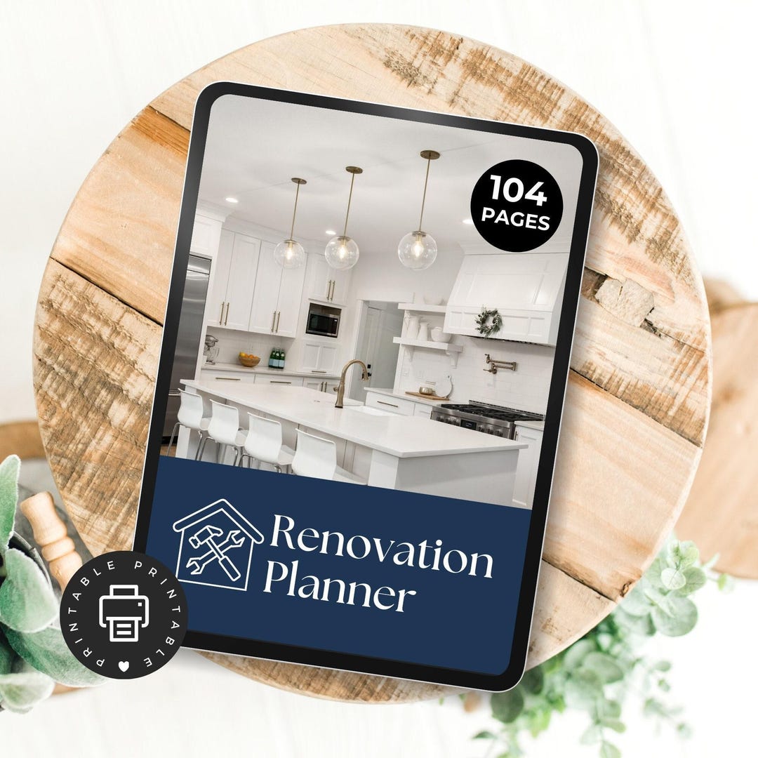 Home Improvement Planner, Renovation Checklist, Remodel Budget ...