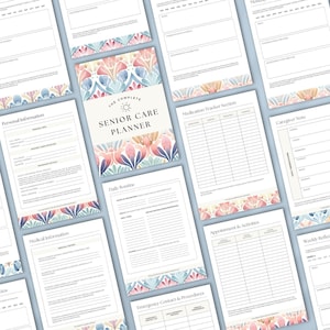 Planificador de cuidados para personas mayores, Lista de verificación para cuidadores, Lista de tareas del cuidador, Planificador de cuidados para personas mayores, Lista de tareas para el cuidado de personas mayores, Registro del cuidador imagen 6
